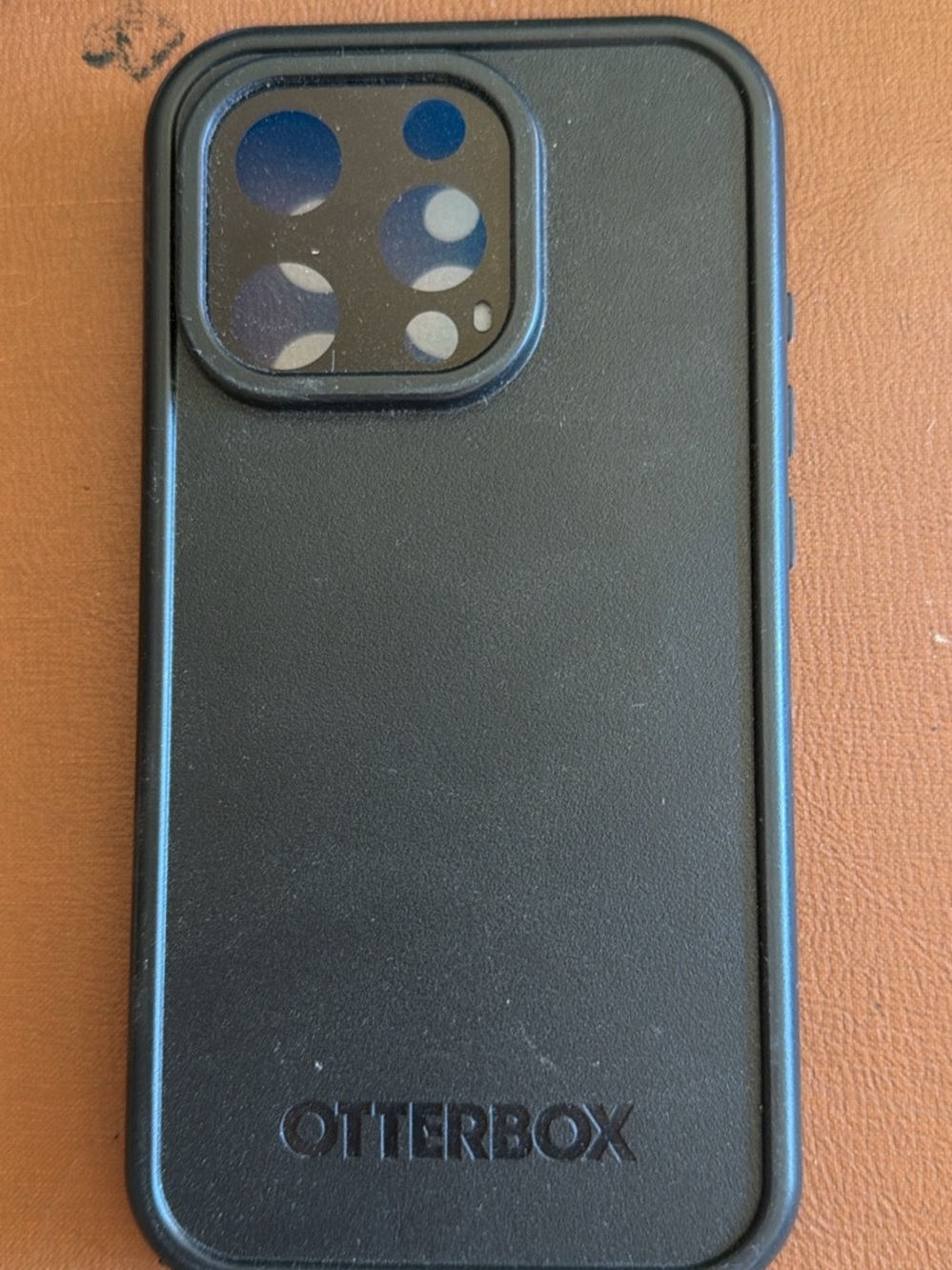 OtterBox Fre Black Protective Phone Case with Raised Camera Guard